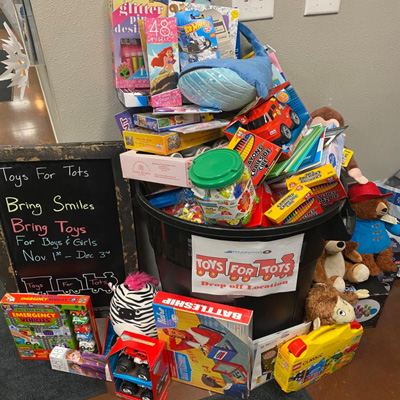 Chiropractic Green Bay WI Toys for Tots